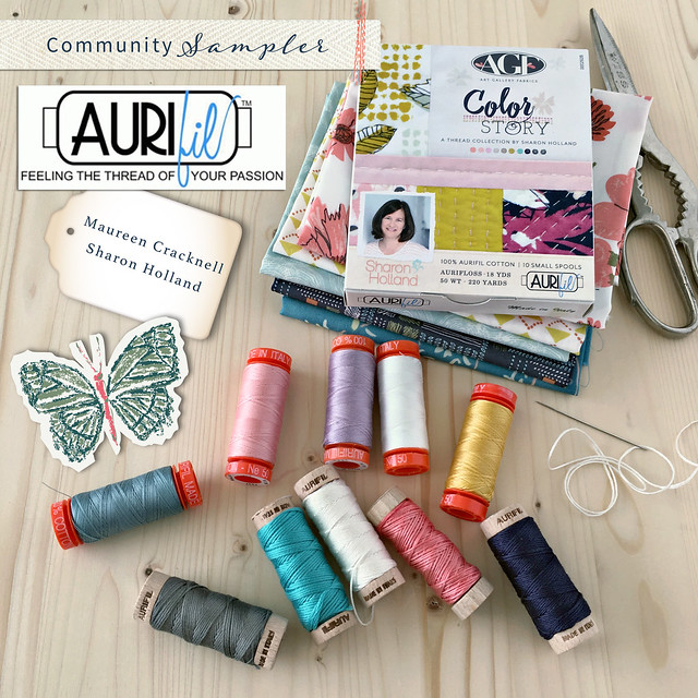 A Community Sampler Giveaway with Aurifil Threads!