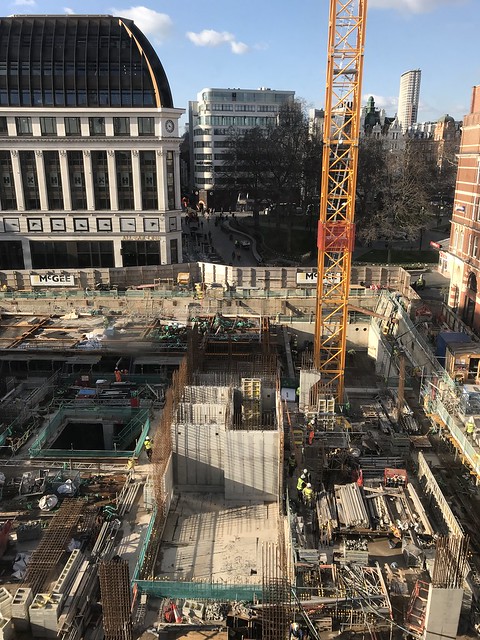 construction site,  London