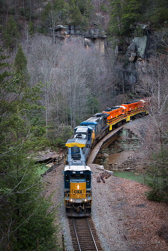csx csxt q541 train trains emd locomotive rail road rails tennessee morley clear fork canyon mountain scenic hog heart georgia gp382 gw