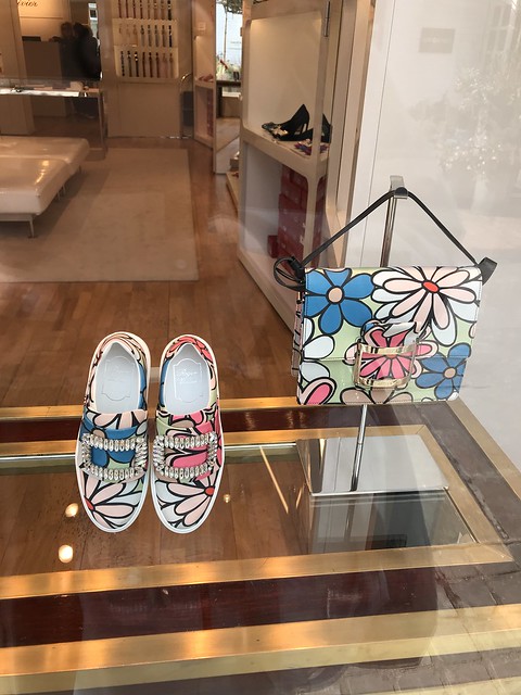 Roger Vivier flowery shoes and bag