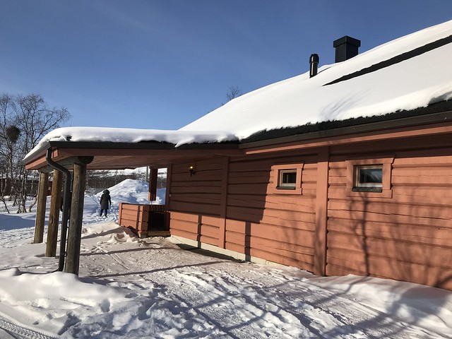 snow covered cabin, Kilpisjarvi
