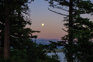 Full Moon over Samish Island