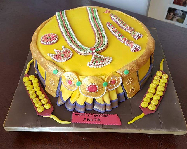 Indian Classical Outfit Cake by Sangeetha Akarapu