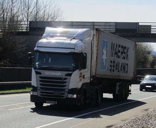 lorry truck scania r450 pentalver cannock container
