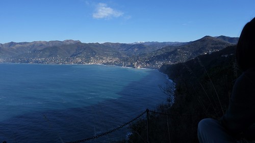 Walking to Portofino, Liguria, Italy