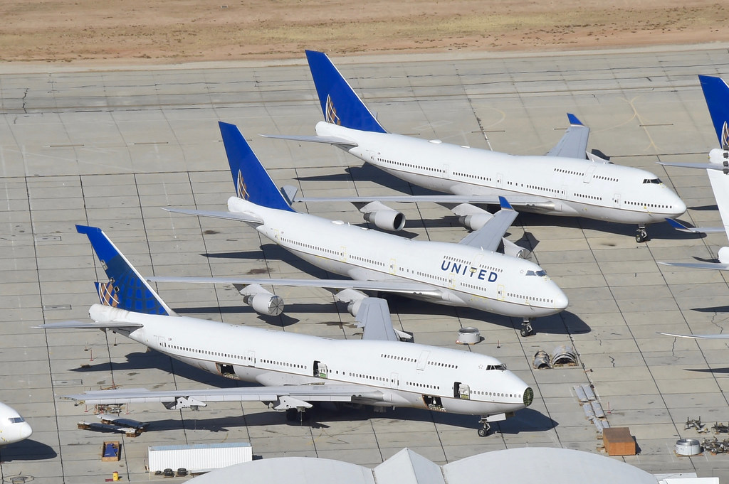 United Airlines Boeing 747-400; N179UA@VCV;29.01.2018