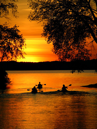 sunset wisconsin kayak mcfarland lakewaubesa abigfave