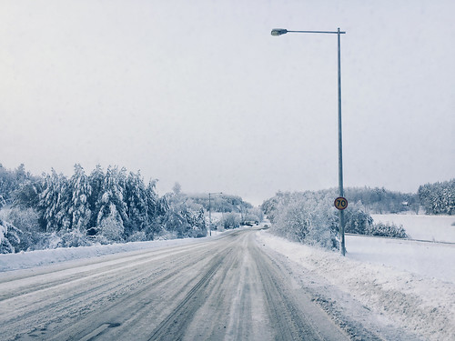 elisabethredlig snow winter nature roads trees sweden north nordic cold blue europe landscape sky scenery outdoors