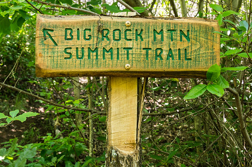 Big Rock Mountain Summit Trail sign - 05