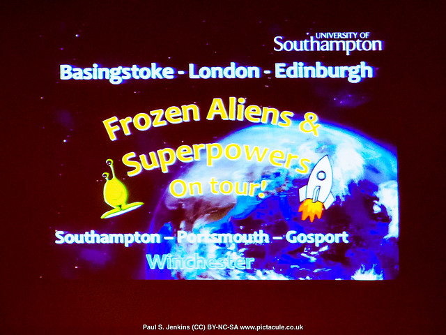 Frozen Aliens and Superpowers - Dr Jess Spurrell at Winchester Skeptics, 31 May 2018