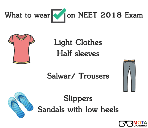 What to wear on NEET 2018 Exam