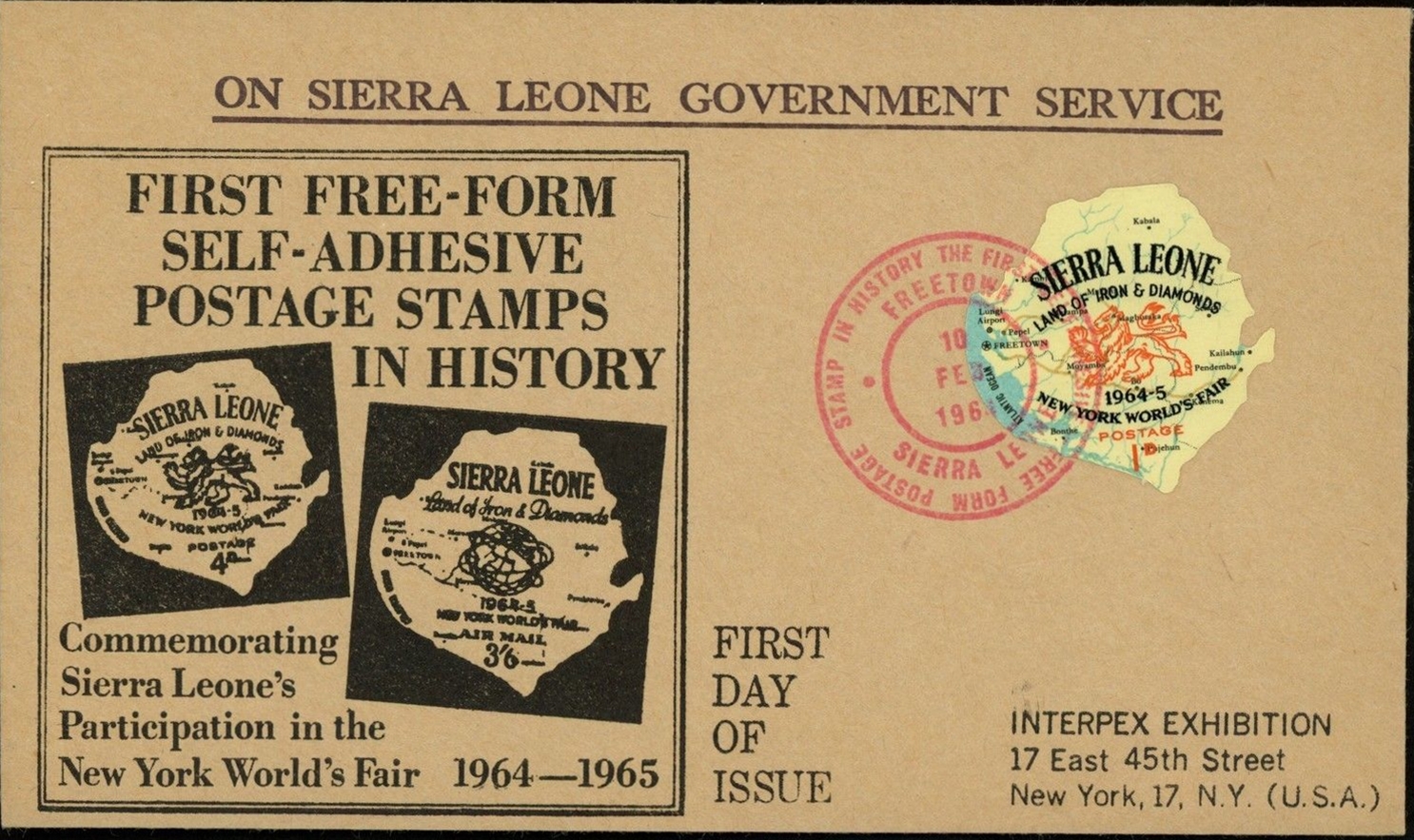 Sierra Leone - Scott #257 (1964) - first day cover 