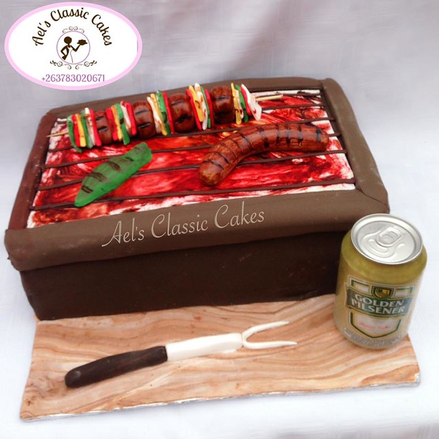 BBQ Themed Cake by Ael's Classic Cakes