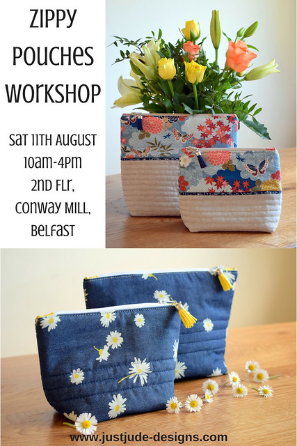 Zippy Pouches Workshop11th August, 10am-4pm2nd Flr, Conway Mill, Belfast
