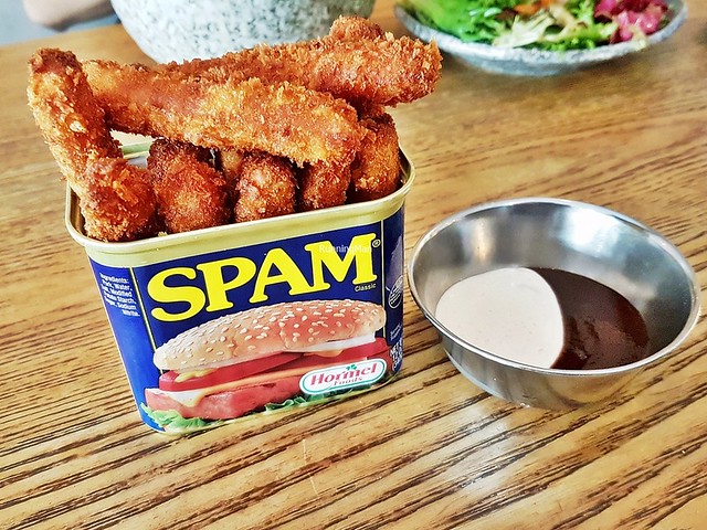 Spam Fries With Ranch & BBQ Sauce