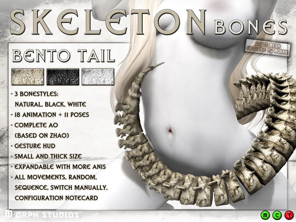 0o Morph Skeleton Tail Bento - TeleportHub.com Live!