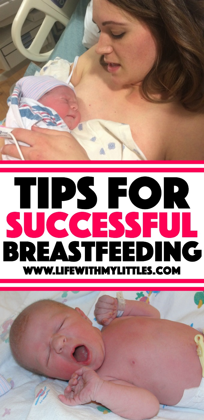 Tips for Successful Breastfeeding: How to tips from a mom of two to help make breastfeeding easy, comfortable, and a great experience!