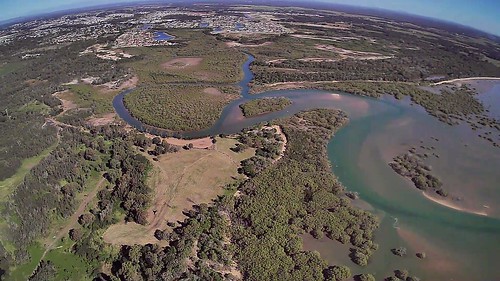nature tidal drone750’ 750’ mangroves aerial coast quadcopter uav queensland herveybay drone