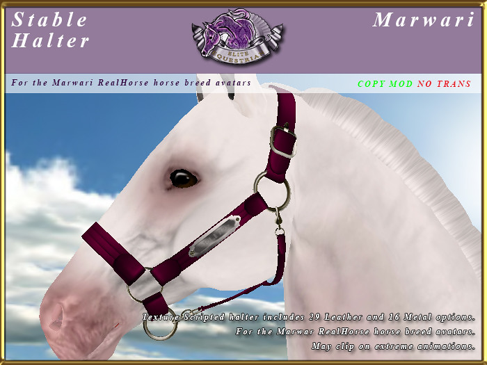 Unrigged Tack for the Elite Equestrian RealHorse - TeleportHub.com Live!