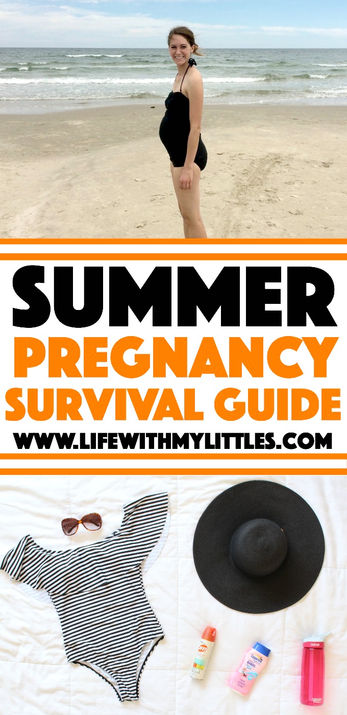 This helpful post is full of tips for surviving a summer pregnancy. If you're wondering how to make it through the summer when you're pregnant, this summer pregnancy survival guide will help!