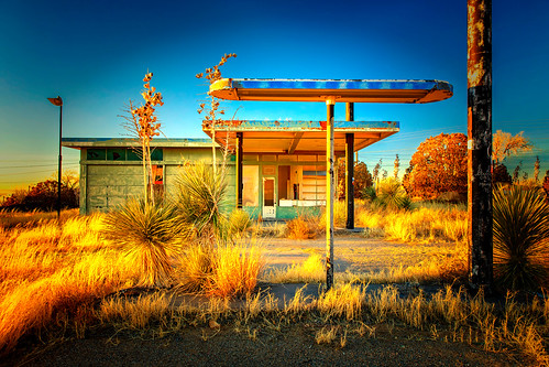 hss abandonedbuilding gasstation yucca grass deteriorated organnewmexico newmexico sunset