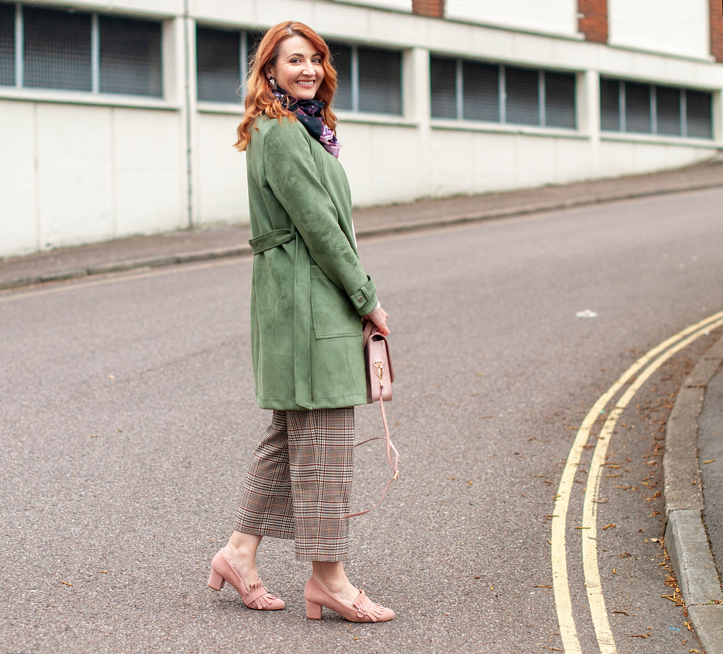 Smart Dressing in Khaki and Pink for Cooler Spring Days | Not Dressed As Lamb, over 40 style / over 40 fashion / over 40 outfits