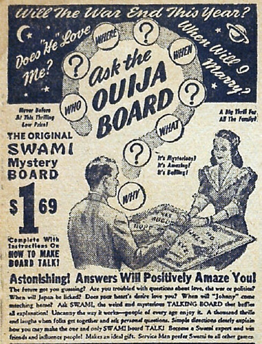 Vintage Ouija Board Ad