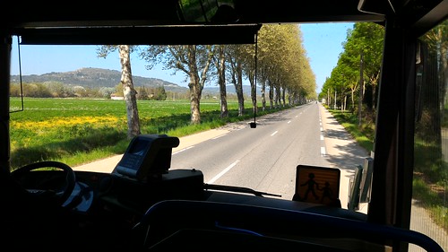 On the bus from Aix to Apt, France