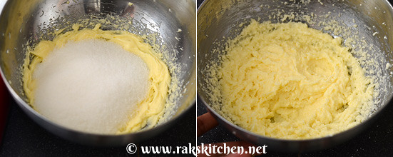 Eggless mango cake preparation 5