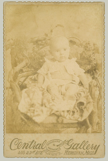 Cabinet Card baby in chair