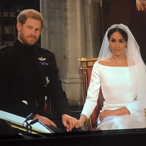Meghan and Harry seated