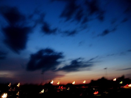 sunset sky night dusk nightsky wichitaks kansascoliseum