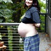pregnant rachel on the back deck    mg 1733