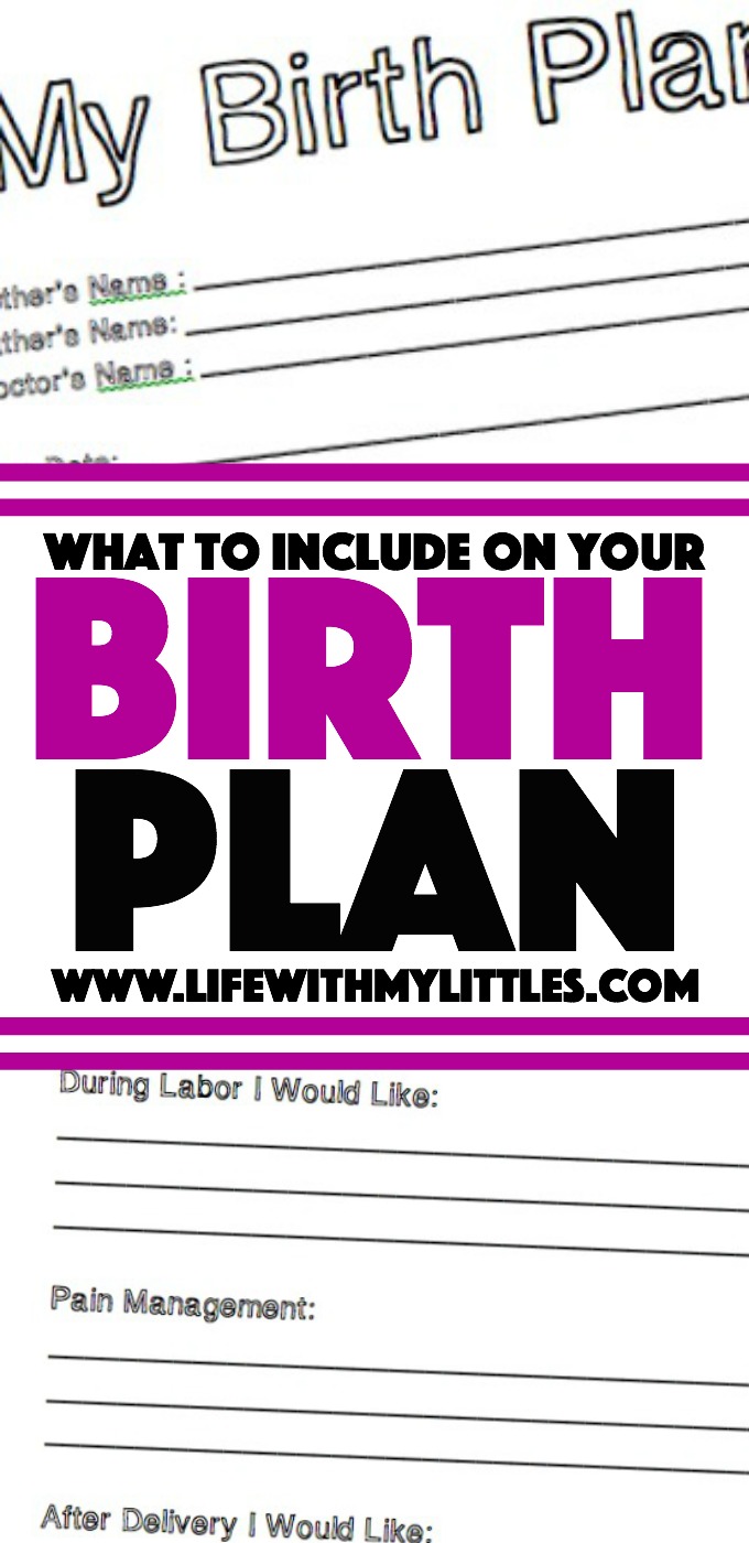 Getting ready to head to the hospital and not sure how to write your birth plan? Here are some tips on what to include on your birth plan!