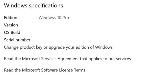 Verify Windows 10 Pro