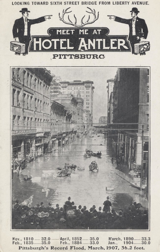 Hotel Antler - Flood of 1907 - Pittsburg, Pennsylvania