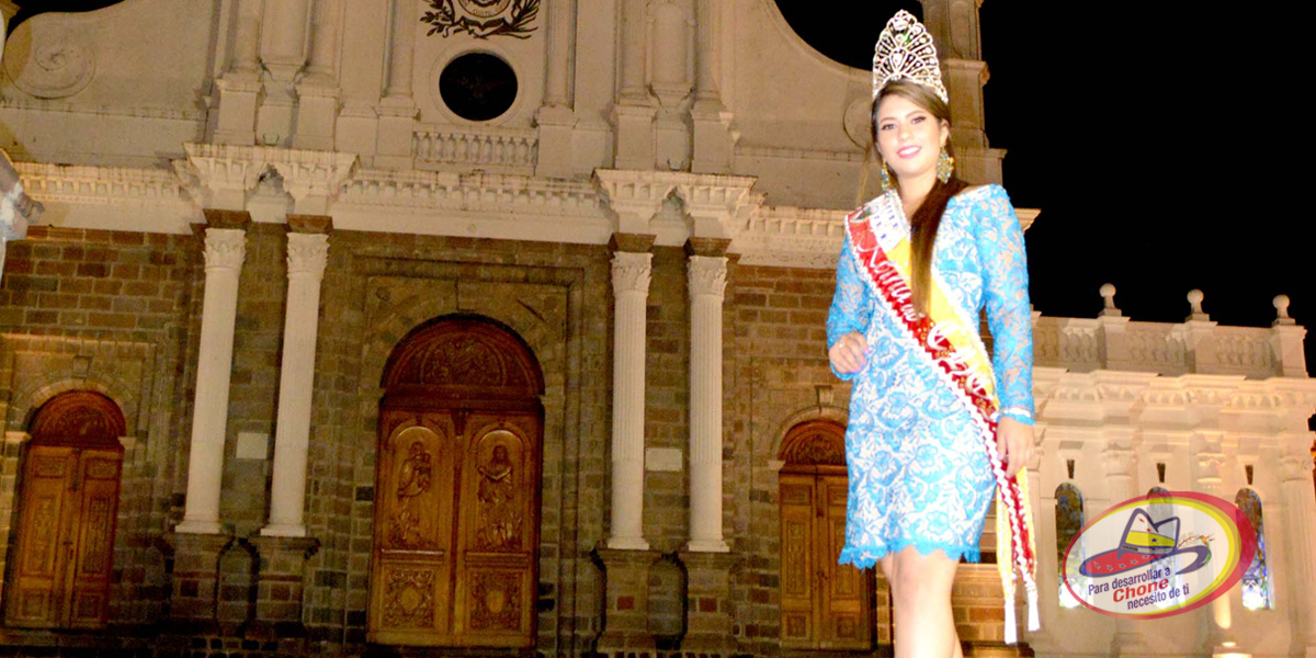 Reina de Chone participó de festividades en Sangolquí
