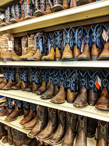display cowboy boots montana
