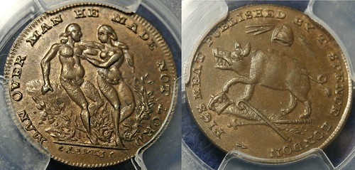 ND (1796) Adam & Eve Conder Token Farthing DH1083 PCGS MS65BN