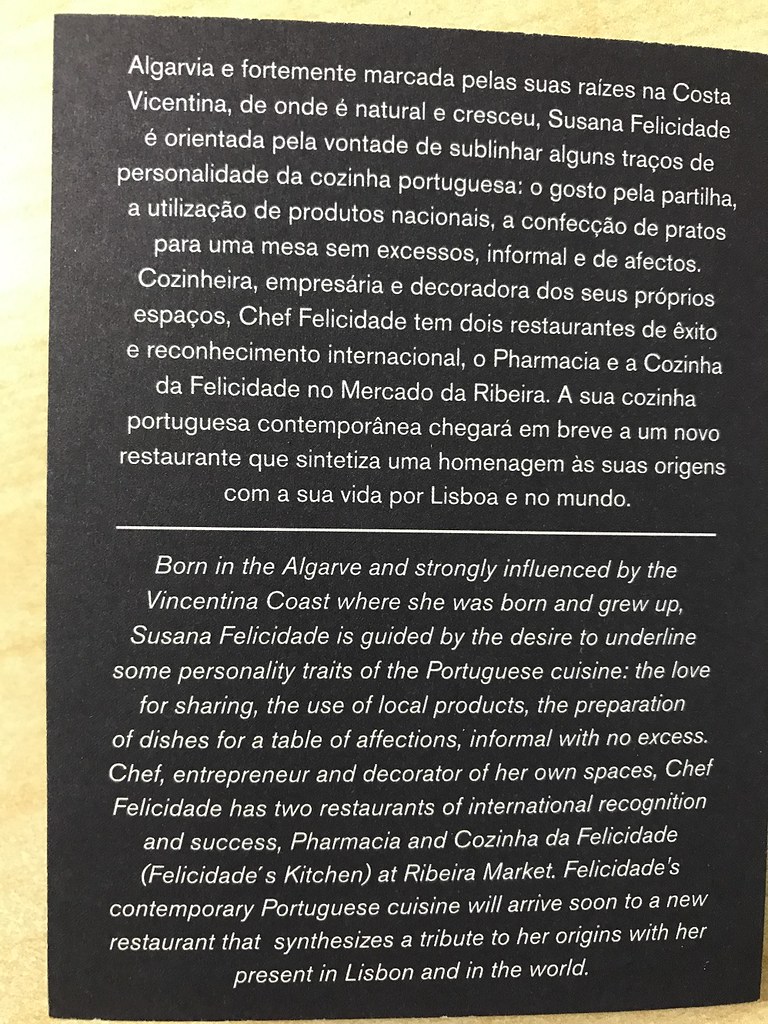 Leaflet about Chef Felicidade