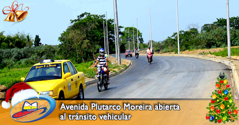 Avenida Plutarco Moreira abierta al trÃ¡nsito vehicular