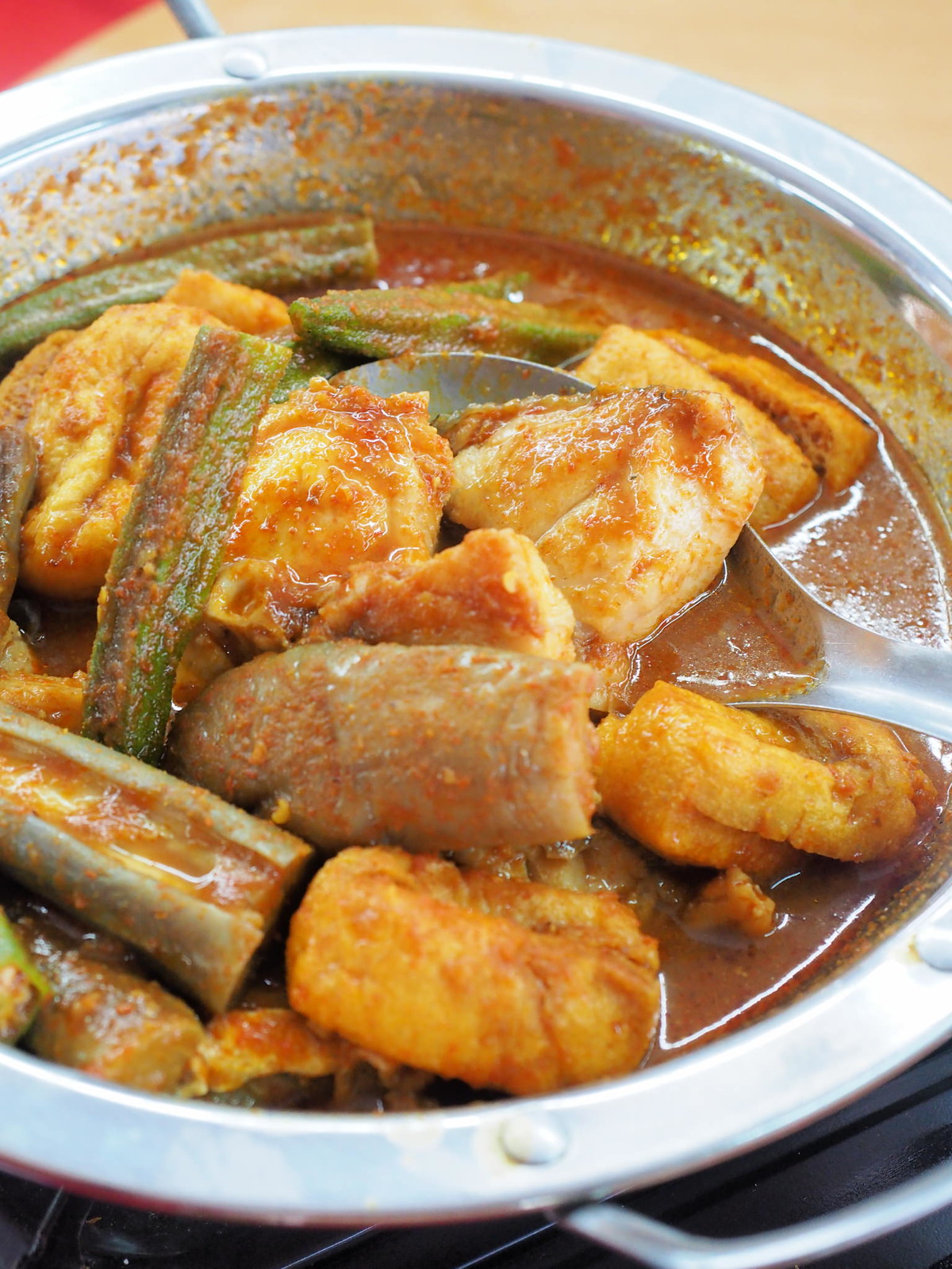 curry fish head at Pangkor Village Seafood, Taman Megah