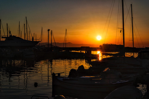 d90 crete sunset travel nikon chania mediterranean greece boat landscape harbour transport creteregion gr