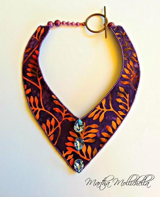 Batik Fabric Jewels by Martha Mollichella