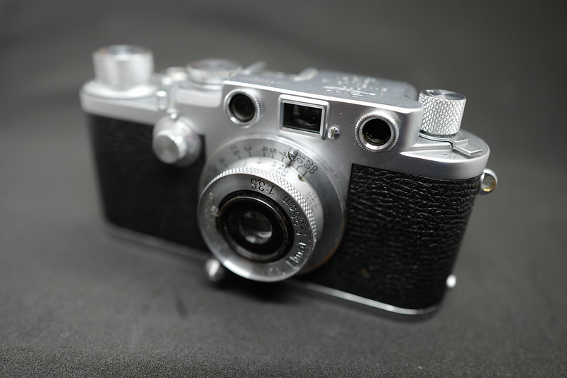 Leica Leitz Elmar 35mm f3 5+Leica Ⅲf外観
