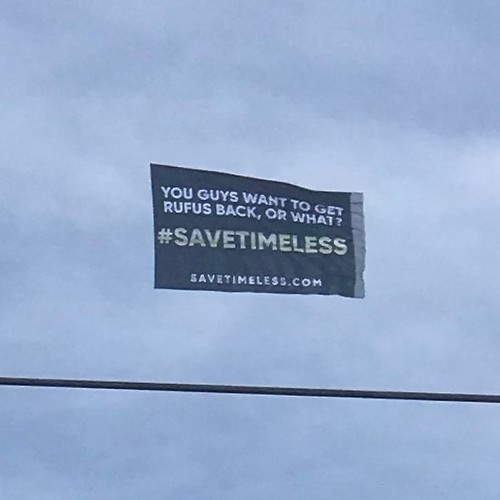 Save Timeless. Seen over San Diego Comic Con on Saturday. Timeless was fun, entertaining, and even educational. Canceled by NBC, we may never know what happens next.