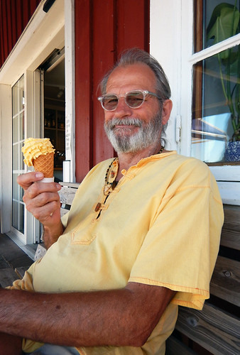 A mango ice cream at Fjallbacka, Sweden