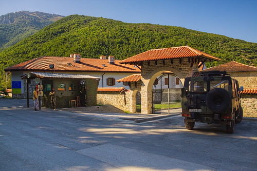 monastery military gate kosovo decan deçan kfor