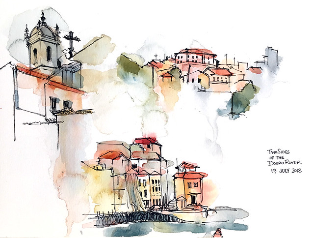 Two sides of the Douro River, Porto