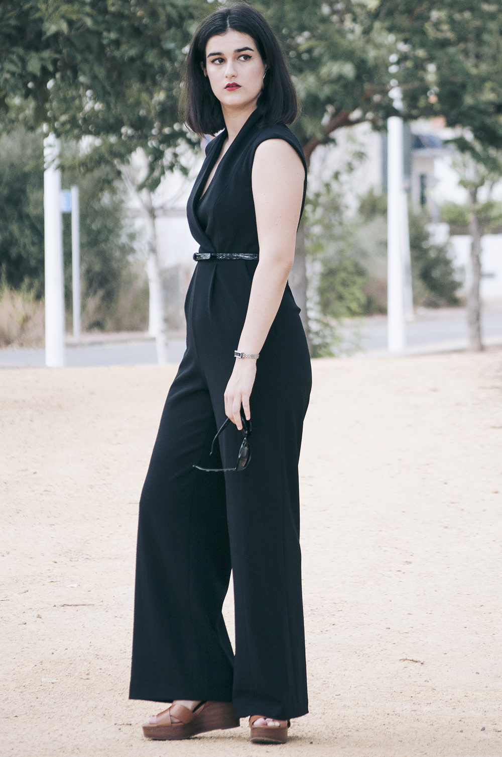 ootd somethingfashion valencia spain bloggers influencers calvinklein totalblack dresses summer lookdujour
